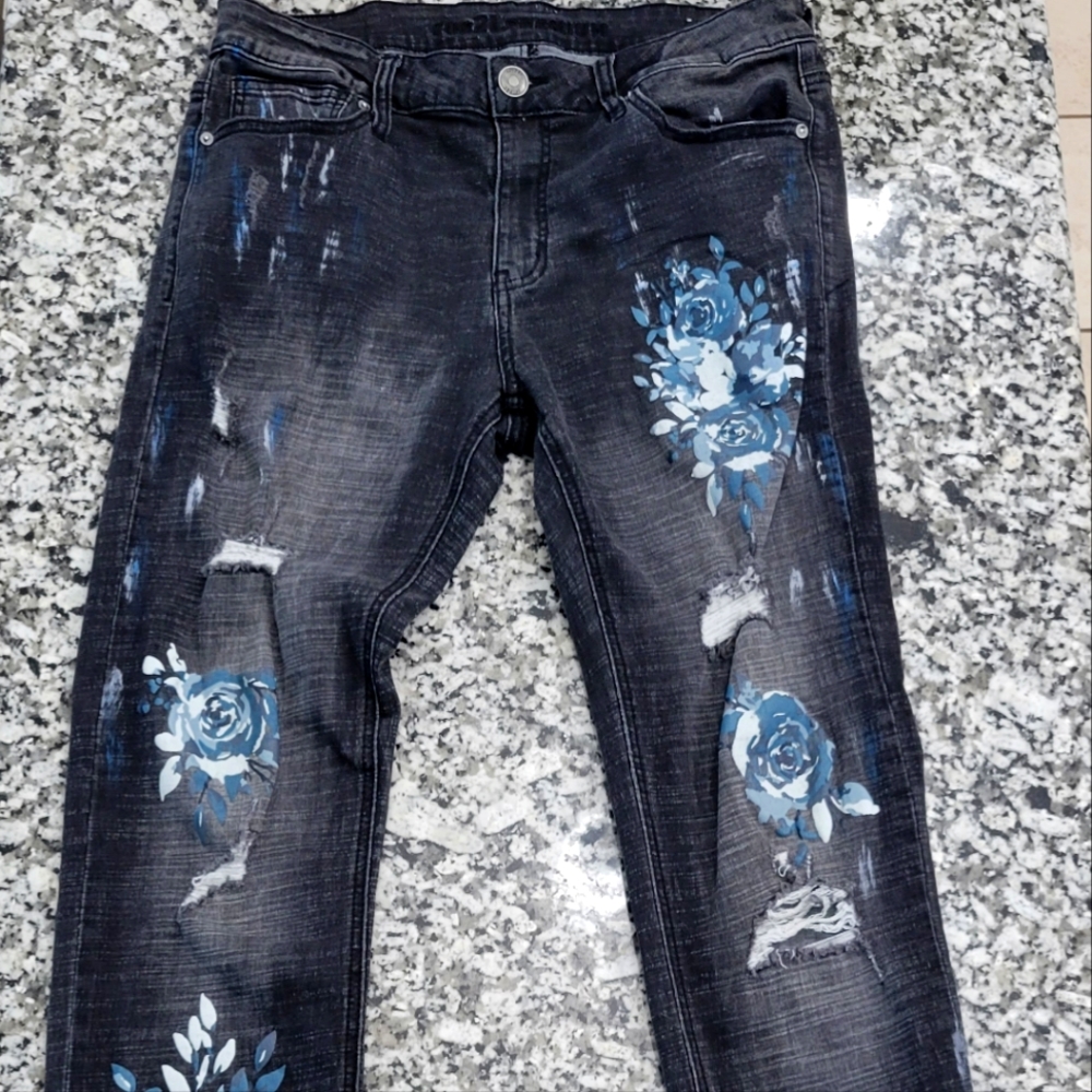 Rue 21 Premium men's black/grey jeans size 32/32